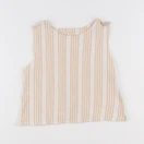 Zara - blouse beige, blanc - 8 ans