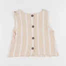 Zara - blouse beige, blanc - 8 ans