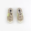 Veja - tennis à scratch/ lacets beige - pointure 28