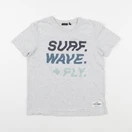 IKKS - tee-shirt gris - 8 ans