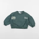 Petit Bateau - sweat imprimé au dos bleu - 18/24 mois