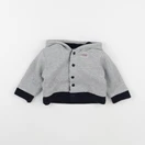 IKKS - gilet réversible bleu, gris - 6 mois