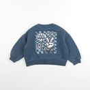 Vertbaudet - sweat imprimé au dos bleu - 2 ans