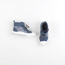 Vertbaudet - tennis à scratch/ lacets bleu - pointure 28