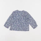 Bonpoint - blouse bleu - 12 mois