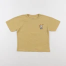 Vertbaudet - tee-shirt imprimé au dos jaune - 4 ans