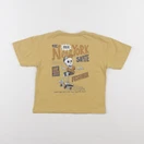 Vertbaudet - tee-shirt imprimé au dos jaune - 4 ans
