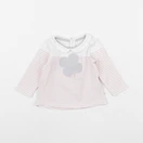 Obaïbi - tee-shirt blanc, rose - 3 mois
