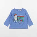 DPAM - tee-shirt bleu - 12 mois