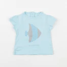 Obaïbi - tee-shirt bleu - 3 mois