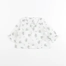Petit Bateau - blouse blanc, vert - 12 mois