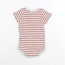 Petit Bateau - body beige, rouge - 6 mois