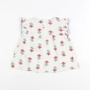 Petit Bateau - blouse beige, rouge - 18 mois