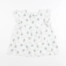 Petit Bateau - blouse blanc, vert - 24 mois