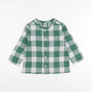Petit Bateau - chemise blanc, vert - 36 mois