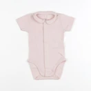 Petit Bateau - body à col rose - 12 mois