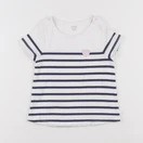 Obaïbi - tee-shirt blanc, bleu - 24 mois