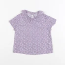 Marie Puce - blouse violet - 6 mois