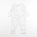 Bonpoint - pyjama coton blanc, rose - 18 mois