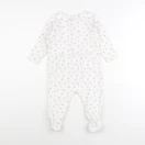 Bonpoint - pyjama coton blanc, rose - 18 mois
