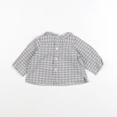 Bonpoint - blouse bleu, gris - 6 mois