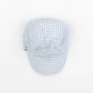H&M - chapeau bleu, blanc - 6/9 mois