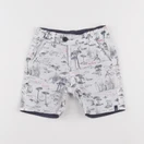 IKKS - short blanc, bleu - 2 ans
