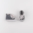 Vertbaudet - tennis à scratch/ lacets gris - pointure 20