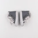 Vertbaudet - tennis à scratch/ lacets gris - pointure 20