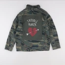 Zara - veste imprimé au dos vert - 13/14 ans
