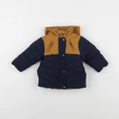 Vertbaudet - doudoune bleu, marron - 9 mois