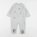Vertbaudet - pyjama velours bleu - 12 mois