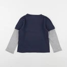 Vertbaudet - tee-shirt bleu, gris - 4 ans