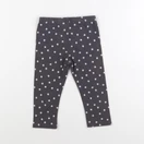Vertbaudet - legging gris, blanc - 2 ans