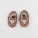 Vertbaudet - chaussons marron - pointure 18/19