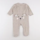 Vertbaudet - pyjama velours beige - 18 mois