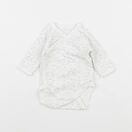 Petit Bateau - body blanc - 0 mois