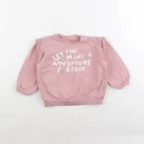 H&M - sweat rose - 18/24 mois