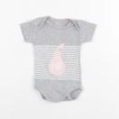 La Redoute - body gris - 1 mois