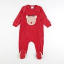 H&M - pyjama velours rouge - 12/18 mois