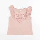 H&M - débardeur rose - 6/9 mois