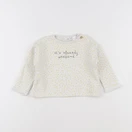 Zara - sweat blanc - 3/6 mois