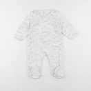 Bouchara - pyjama velours blanc - 12 mois