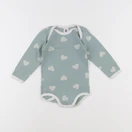 Petit Bateau - body vert - 18 mois