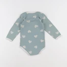 Petit Bateau - body vert - 18 mois