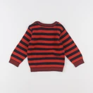 Jacadi - pull rouge, noir - 12 mois