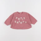 Petit Bateau - sweat rose - 6 mois