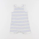 Petit Bateau - pyjama coton bleu, jaune - 12 mois
