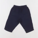 Bonton - pantalon bleu - 12 mois