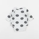 Vertbaudet - body blanc, gris - 0 mois